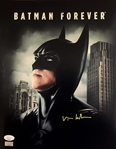 Val Kilmer dedikált, aláírt 11x14 fotó Batman Örökre SZÖVETSÉG COA Sírkő