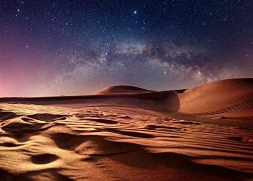 BELECO 20x10ft Szövet Sivatagi Éjszaka Hátteret Galaxy Csillagok Fotózás Háttér Sivatagi homokdűnék a Természet Csillagos