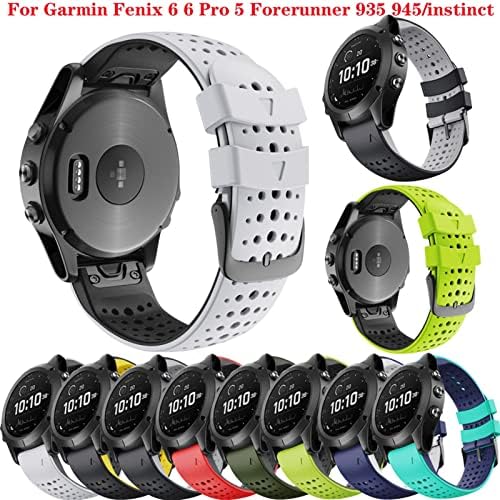 MURVE 22mm Quickfit Watchband A Garmin Fenix 7 6 6Pro 5 5Plus Szilikon Sáv A Megközelítés S60 S62 forerunner 935 945 Csuklópántot