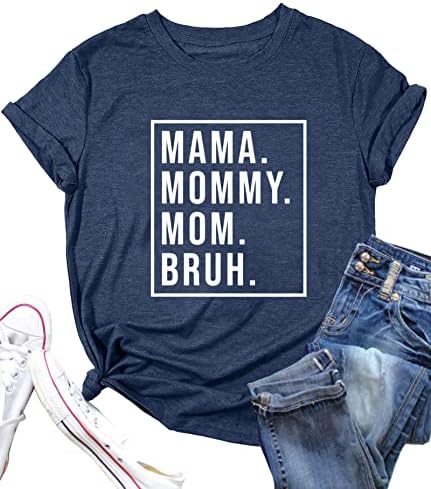 Mama Grafikus Ing a Nők, Anyák Napja Anya Anya Anya Tesó póló, Alkalmi Felsők Tee Ajándékok