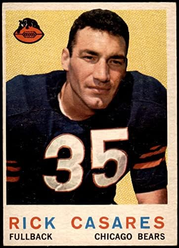 1959 Topps 120 Rick Casares Chicago Bears (Foci Kártya) EX Medvék Floridai