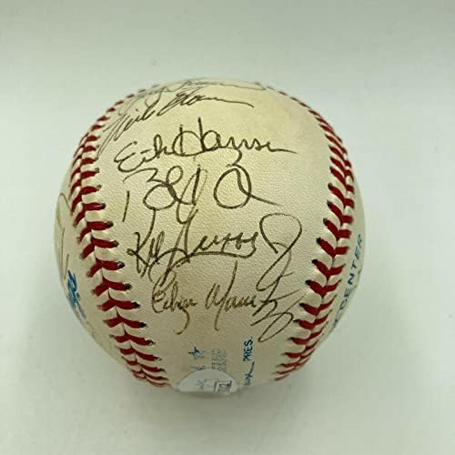 1993-as Seattle Mariners Csapat Aláírt Baseball Ken Griffey Jr. TÁRSASÁGGAL COA - Dedikált Baseball