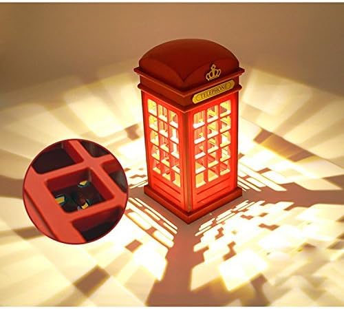 Anten telefonfülke Vintage London Célja, USB-Töltés LED-es Éjjeli Lámpa érintésérzékelő Asztal asztali Lámpa érintőképernyő
