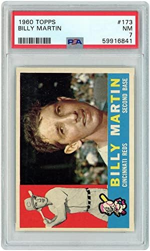 Billy Martin Cincinnati Reds 1960 Topps Sorozat 1173 PSA 7 Hitelesített Trading Card - Asztalon Baseball Kártyák