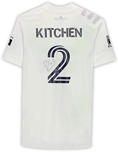 Perry Konyha LA Galaxy Dedikált Match-Használt 2 Fehér Jersey a 2020-as MLS-Szezon - Dedikált Foci Mezek
