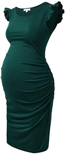 Bhome Kismama Ruha Repülő Ujjú Alkalmi Terhesség Nyári Ruhák
