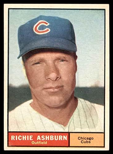 1961 Topps 88 Richie Ashburn Chicago Cubs (Baseball Kártya) EX/MT+ Cubs