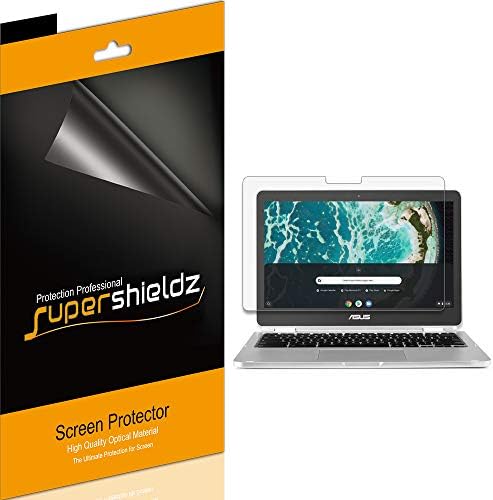 (3 Csomag) Supershieldz Célja az Asus Chromebook Flip 12.5 inch (C302CA-DHM4, valamint C302CA-DH54) képernyővédő fólia, Tükröződésmentes,