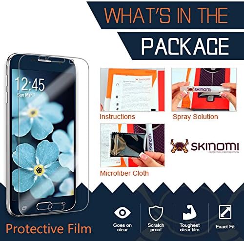 Skinomi képernyővédő fólia Kompatibilis Nokia Acél HR (36mm)(6-Pack) Tiszta TechSkin TPU Anti-Buborék HD Film