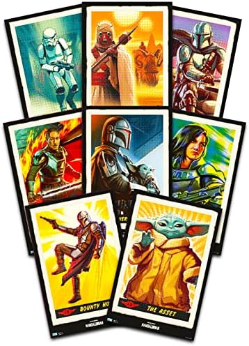 Star Wars Csomag A mandalore-i Poszter Terem Dekoráció Készlet ~ Csomag 2 Rejtély Deluxe A Gyermek Wall Art Plakátok Plus