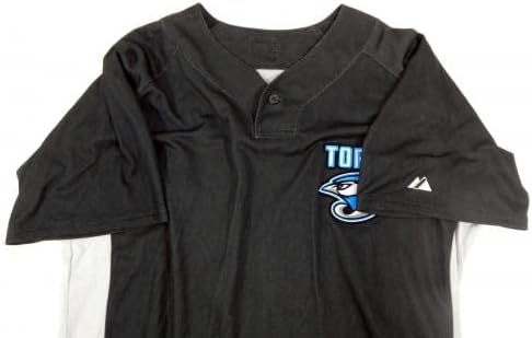 2008-10 Toronto Blue Jays 67 Játék Használt Fekete Jersey gyakorlást ST 46 080 - Játék Használt MLB Mezek