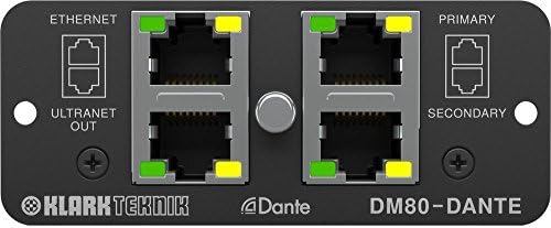 Klark Teknik Dante Bővítő Modul, 16 x 32 Csatorna, Előfordulhat, hogy ULTRANET Audio Hálózati pedig Ethernet-Kapcsolat